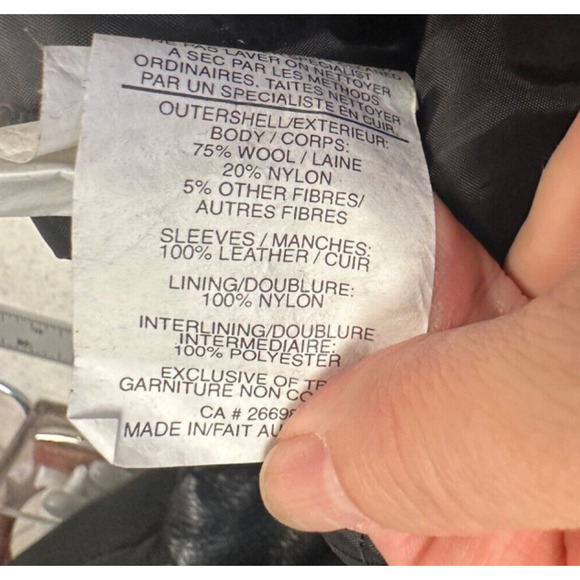 VTG RARE Salt Lake City Olympics 2002 Leather Wool Bomber Jacket Men L Chevrolet - Picture 8 of 8